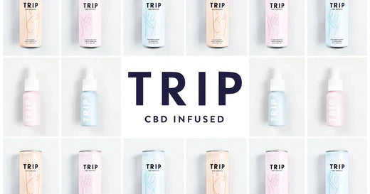 TRIP CBD products & logo