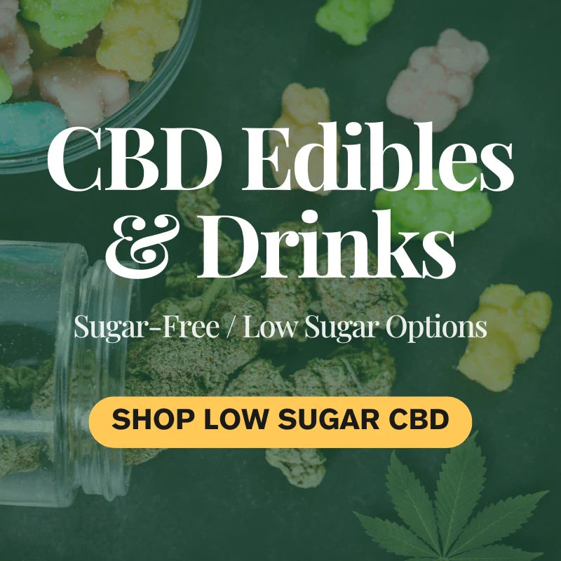 Sugar-Free & Low Sugar CBD Edibles & Drinks