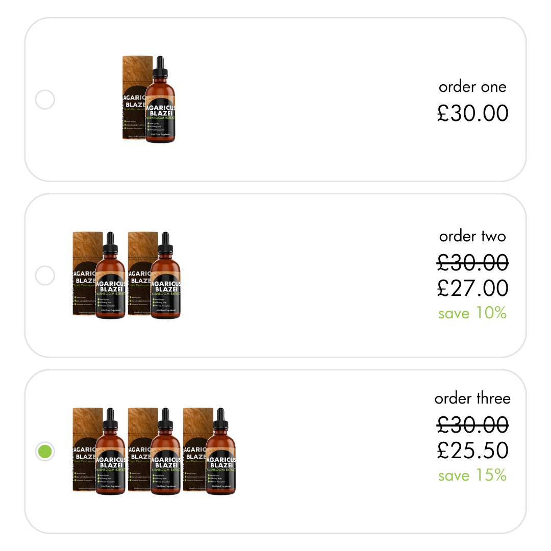 Feel Supreme Agaricus Blazei Mushroom Extract 60ml