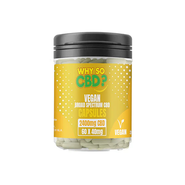 Why So CBD? 2400mg Broad Spectrum CBD Vegan Capsules - 60 Caps | The CBD Hut
