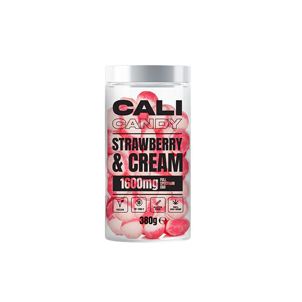 CALI CANDY 1600mg Full Spectrum CBD Sweets - Strawberry & Cream | The CBD Hut