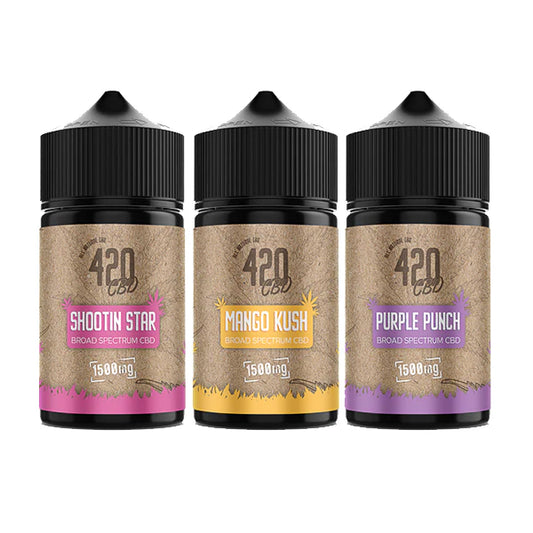 420 E-liquids 1500mg Broad-Spectrum CBD E-Liquids | The CBD Hut