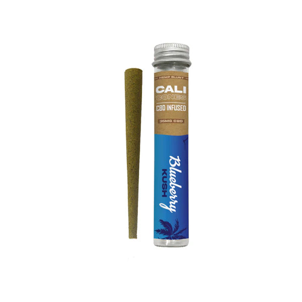 The Cali CBD Co 30mg CBD Infused Hemp Cone - Blueberry Kush | The CBD Hut