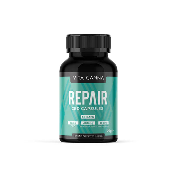 Vita Canna 500mg Functional CBD Capsules - 50 Caps - Repair | The CBD Hut