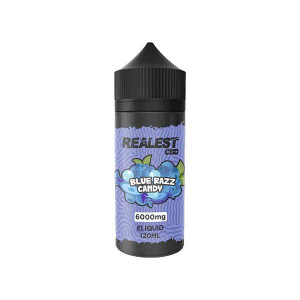Realest CBD 6000mg Broad Spectrum CBD E-Liquid - Blue Razz Candy (BUY 1 GET 1 FREE) | The CBD Hut