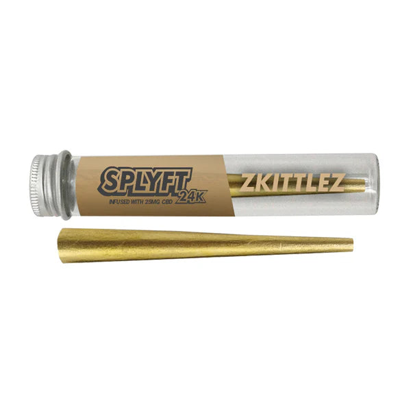 SPLYFT 24K Gold Edition 25mg CBD Infused Cones – Zkittlez | The CBD Hut