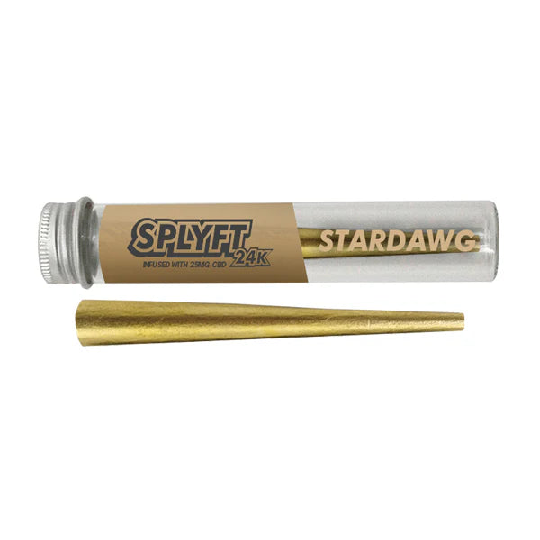 SPLYFT 24K Gold Edition 25mg CBD Infused Cones – Stardawg | The CBD Hut