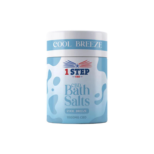 1 Step CBD 1000mg CBD Bath Salts - Cool Breeze | The CBD Hut