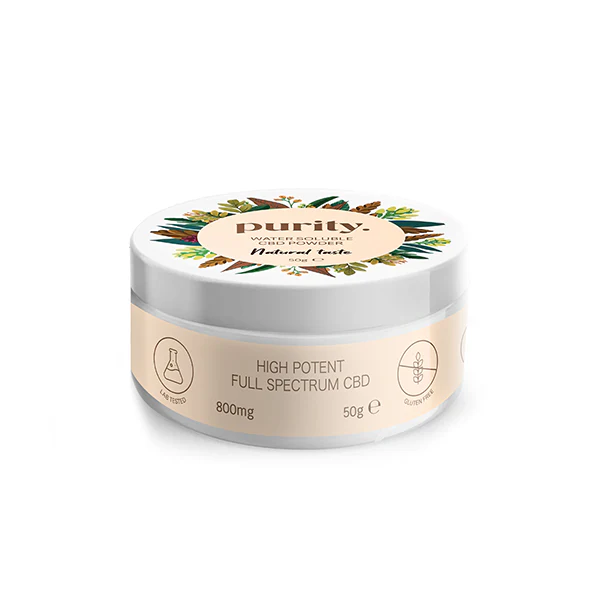 Purity 800mg Potent CBD Water Soluble Powder - Natural Flavour | The CBD Hut