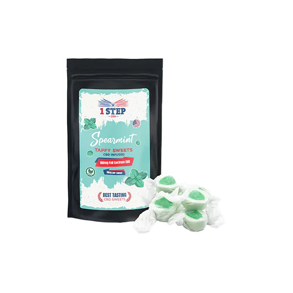 1 Step CBD 100mg Spearmint Taffy Grab Bag | The CBD Hut