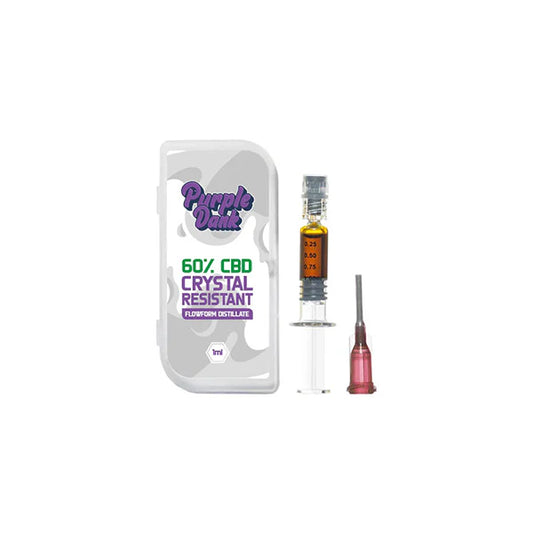 Purple Dank 60% CBD Crystal Resistant Flowform Distillate - 1ml (BUY 1 GET 1 FREE) | The CBD Hut