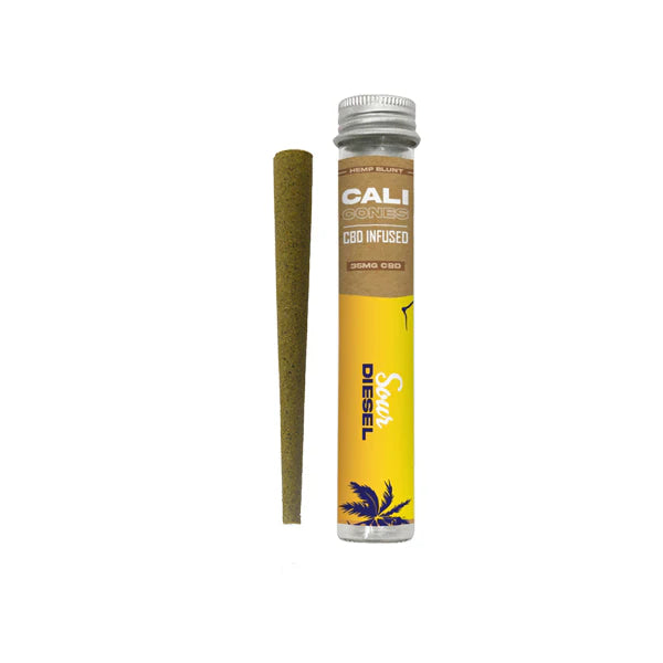 The Cali CBD Co 30mg CBD Infused Hemp Cone - Sour Diesel | The CBD Hut