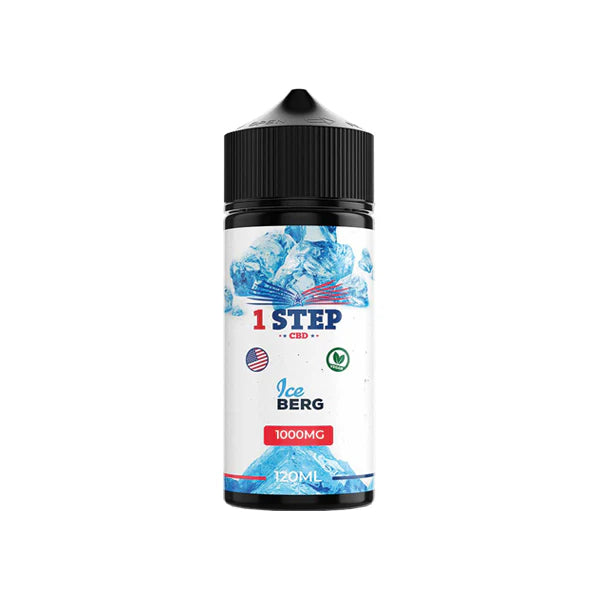 1 Step CBD 1000mg CBD E-liquid - Ice Berg | The CBD Hut