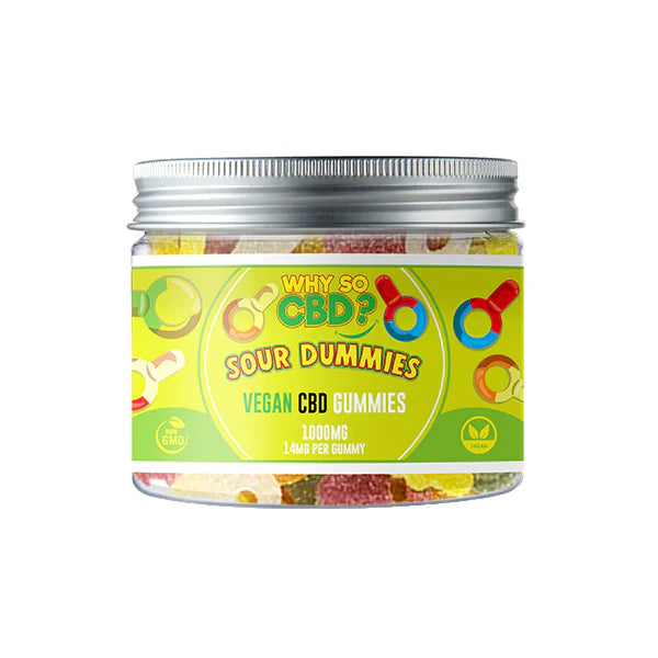 Why So CBD? 1000mg CBD Gummies - Small - Sour Dummies | The CBD Hut