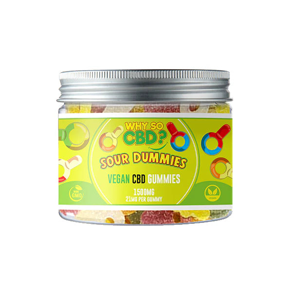 Why So CBD? 1500mg CBD Gummies - Small 240g - Sour Dummies | The CBD Hut