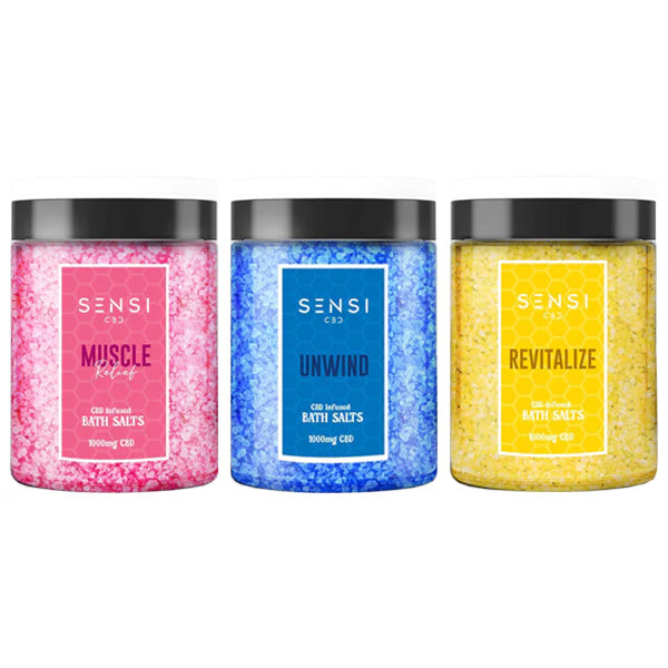Sensi CBD 1000mg CBD Infused Bath Salts - 700g (BUY 1 GET 1 FREE) | The CBD Hut