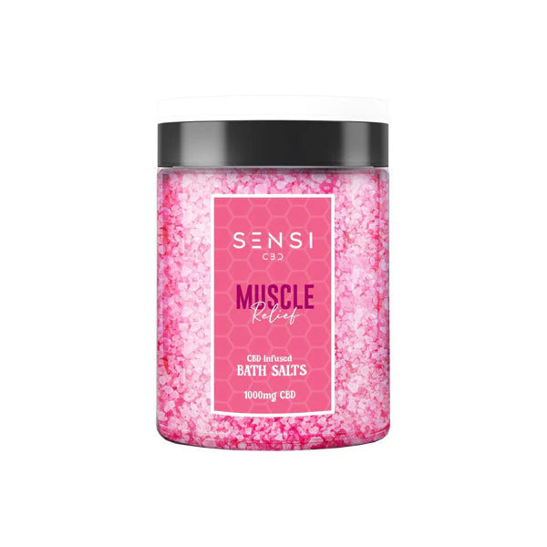 Sensi CBD 1000mg CBD Infused Bath Salts - Muscle Relief (BUY 1 GET 1 FREE) | The CBD Hut