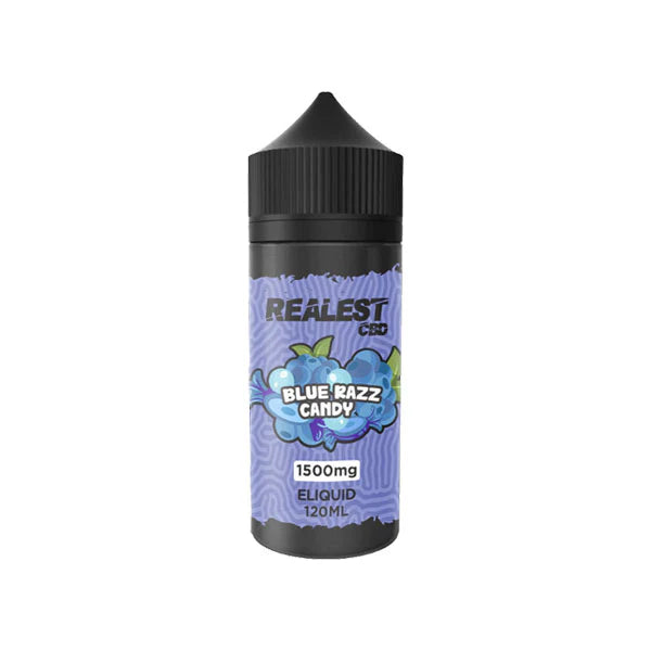 Realest CBD 1500mg Broad Spectrum CBD E-Liquid - Blue Razz Candy (BUY 1 GET 1 FREE) | The CBD Hut