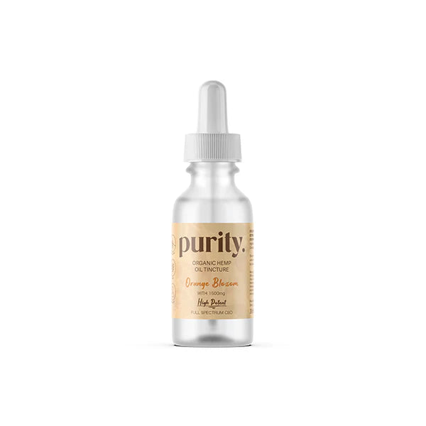 Purity 1500mg Potent CBD Hemp Oil - 30ml - Orange Blossom Flavour | The CBD Hut