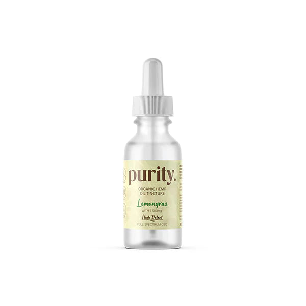 Purity 1500mg Potent CBD Hemp Oil - 30ml - Lemongrass Flavour | The CBD Hut