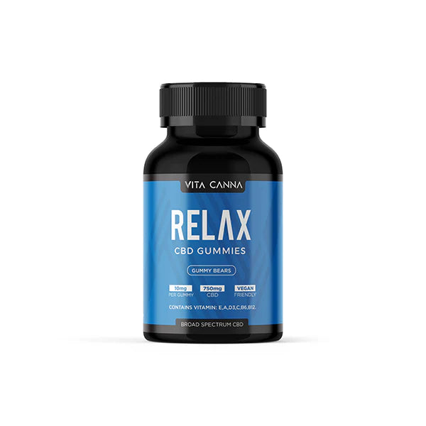 Vita Canna 750mg Functional CBD Gummy Bears - 75 Count - Relax | The CBD Hut