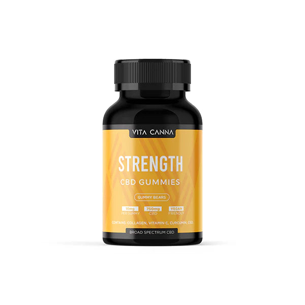Vita Canna 750mg Functional CBD Gummy Bears - 75 Count - Strength | The CBD Hut