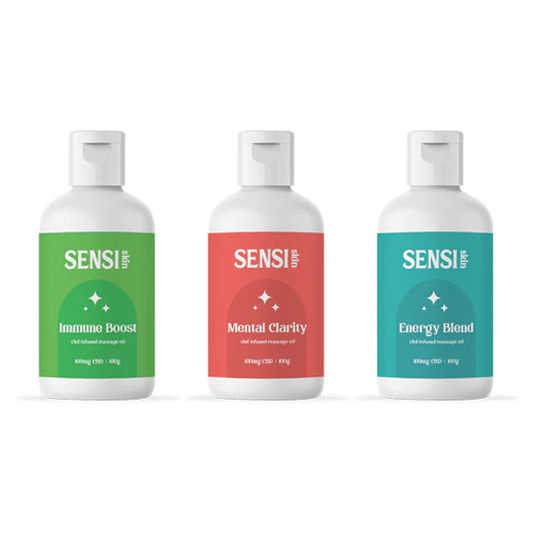 Sensi CBD 100mg CBD Massage Oil - 100ml (BUY 1 GET 1 FREE) | The CBD Hut