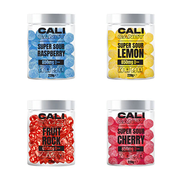 The Cali CBD Co 850mg CBD Vegan Sweets (Small) - 220g | The CBD Hut