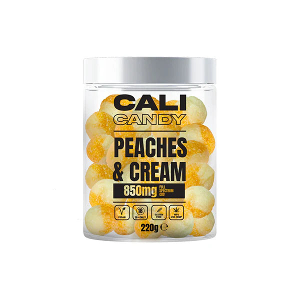 The Cali CBD Co 850mg CBD Vegan Sweets (Small) - Peaches & Cream | The CBD Hut