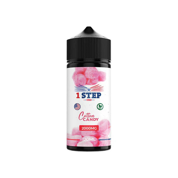 1 Step CBD 2000mg CBD E-liquids - Cotton Candy | The CBD Hut
