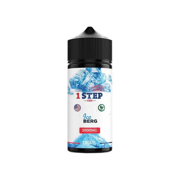 1 Step CBD 2000mg CBD E-liquids - Ice Berg | The CBD Hut
