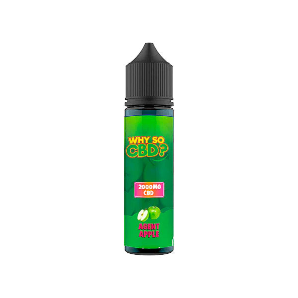 Why So CBD? 2000mg Full Spectrum CBD E-Liquid - 60ml - Agent Apple | The CBD Hut