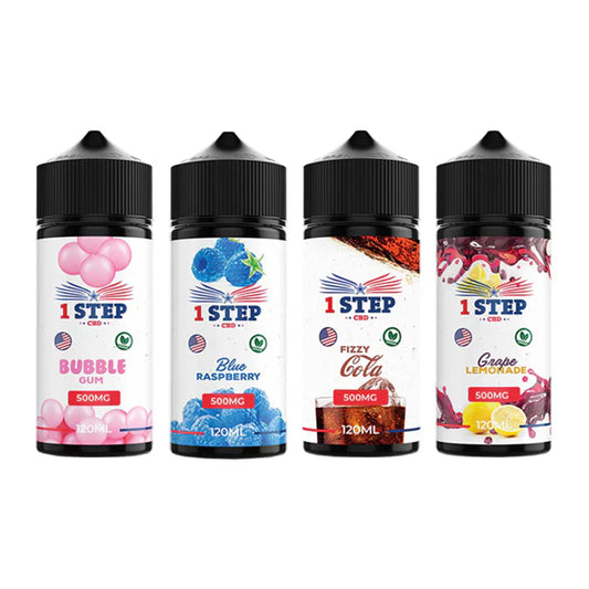 1 Step CBD 500mg CBD E-liquids - 120ml | The CBD Hut