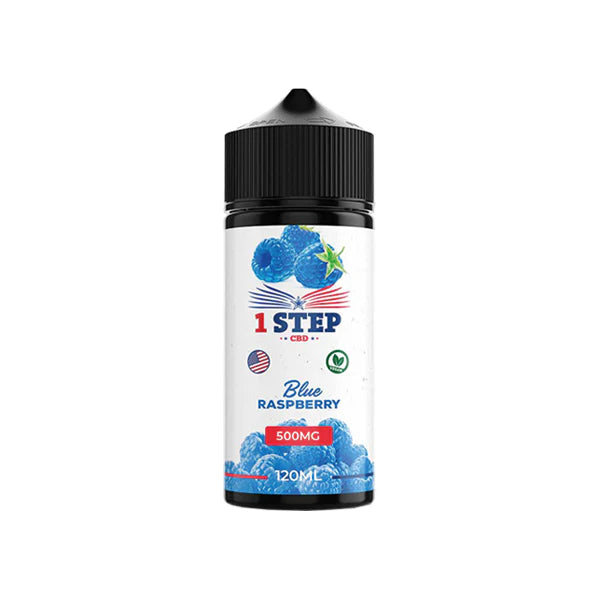 1 Step CBD 500mg CBD E-liquids - Blue Raspberry | The CBD Hut