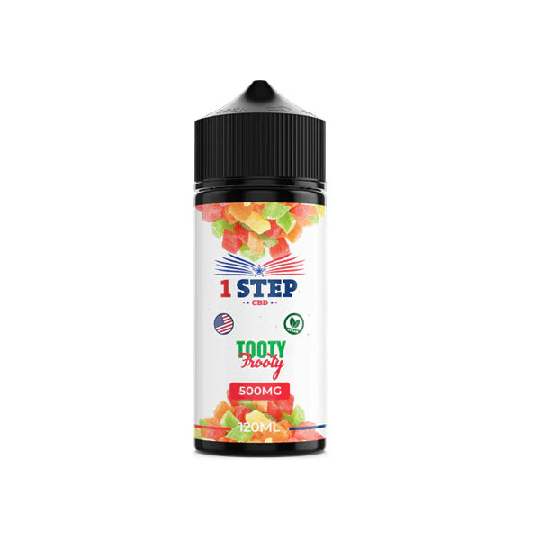 1 Step CBD 500mg CBD E-liquids - Tooty Frooty | The CBD Hut