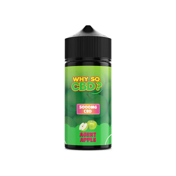 Why So CBD? 5000mg Full Spectrum CBD E-Liquid - 120ml - Agent Apple | The CBD Hut
