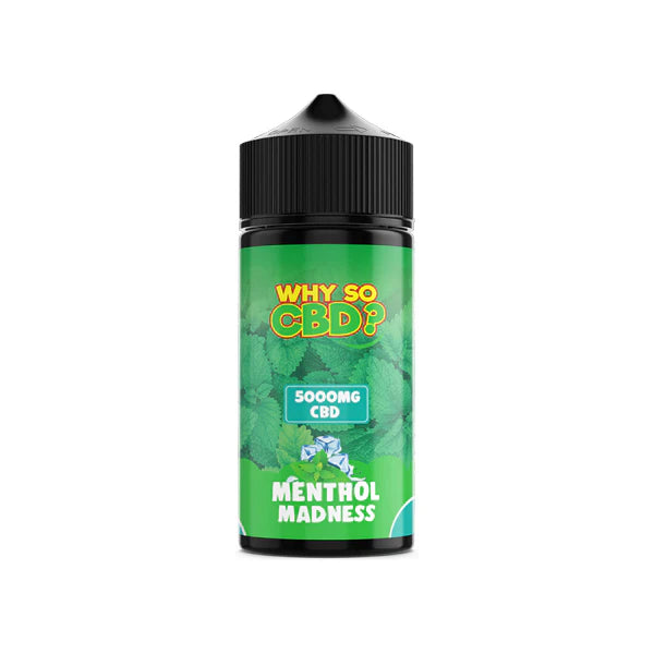 Why So CBD? 5000mg Full Spectrum CBD E-Liquid - 120ml - Menthol Madness | The CBD Hut
