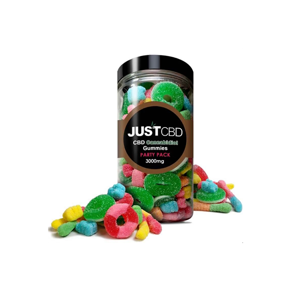 Just CBD 3000mg Gummies - 600g Tub  - party pack | The CBD Hut