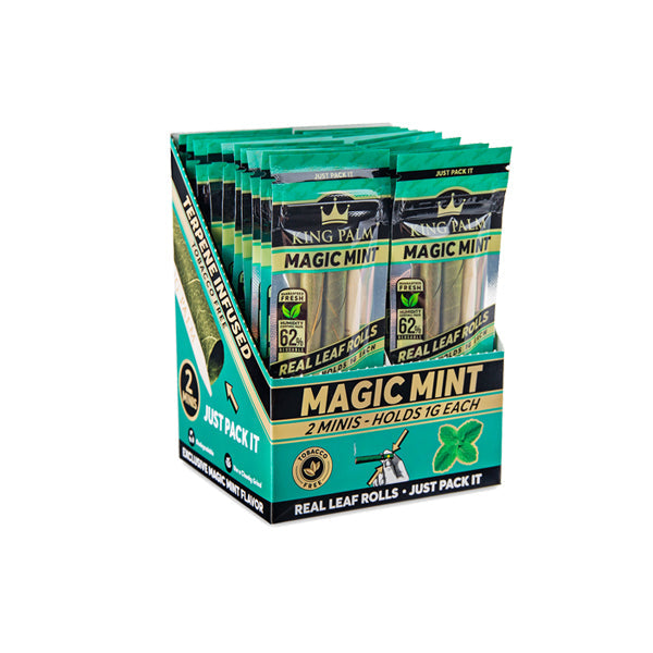 King Palm Mini 1G Rolls - 20 Pack Display - Magic Mint | The CBD Hut