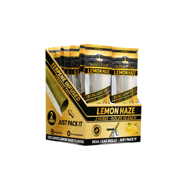 King Palm Mini 1G Rolls - 20 Pack Display - Lemon Haze | The CBD Hut