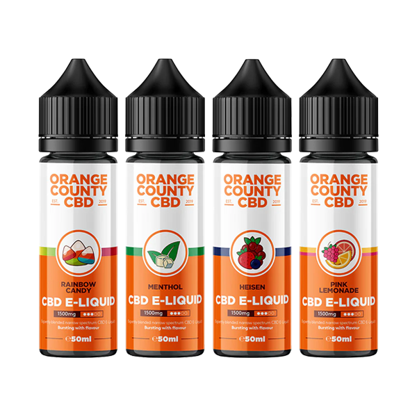 Orange County 1500mg CBD E-Liquid - 50ml  (60VG/40PG) | The CBD Hut