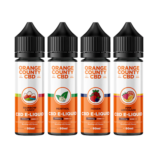 Orange County 1500mg CBD E-Liquid - 50ml  (60VG/40PG) | The CBD Hut