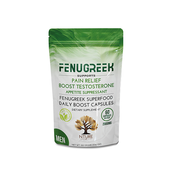 NTURE 2000mg Fenugreek Men Capsules - 60 Caps | The CBD Hut