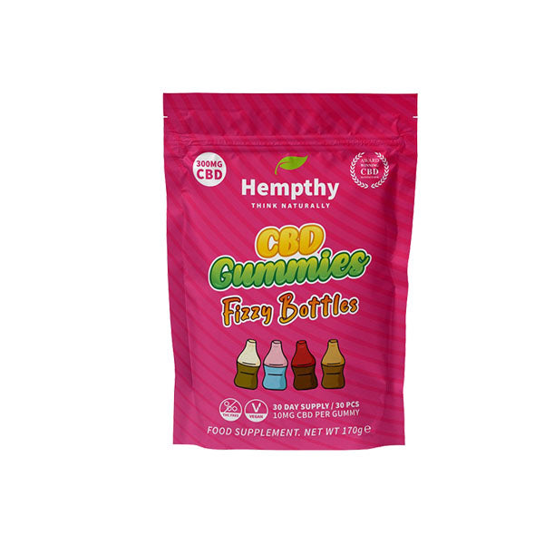 Hempthy 300mg CBD Gummies - 30 Pieces - Fizzy Bottles | The CBD Hut