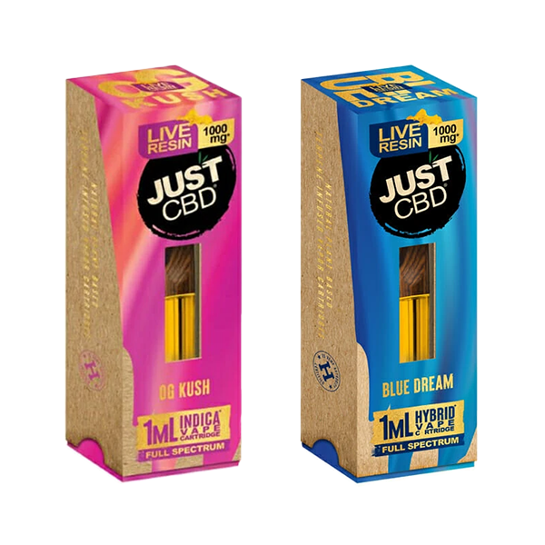 Just CBD Live Resin 1000mg Signature Cartridges - 1ml | The CBD Hut