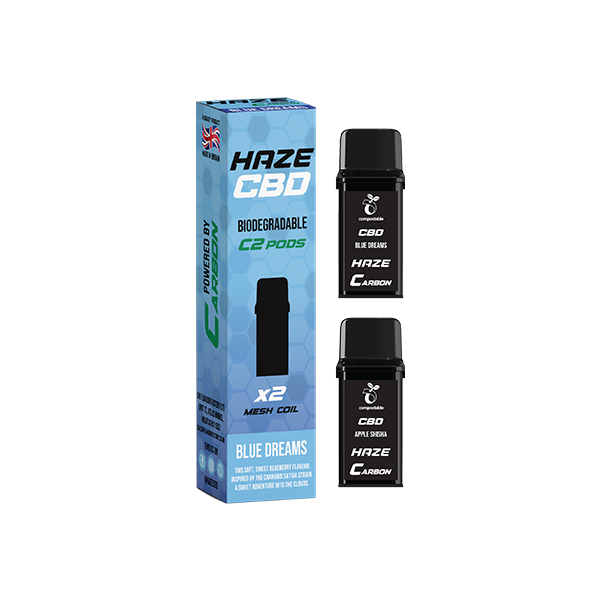 500mg Haze CBD C2 Pods - 800 puffs - Blue Dreams | The CBD Hut