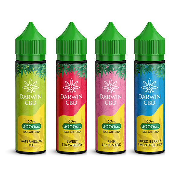 Darwin 3000mg CBD Isolate E-Liquid 60ml | The CBD Hut