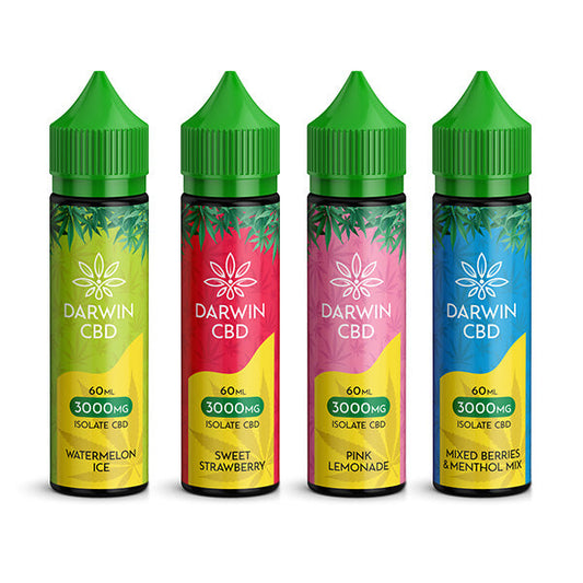 Darwin 3000mg CBD Isolate E-Liquid 60ml | The CBD Hut