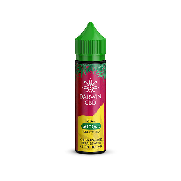 Darwin 3000mg CBD Isolate E-Liquid - Cherries & Red Berries with a Menthol Mix | The CBD Hut