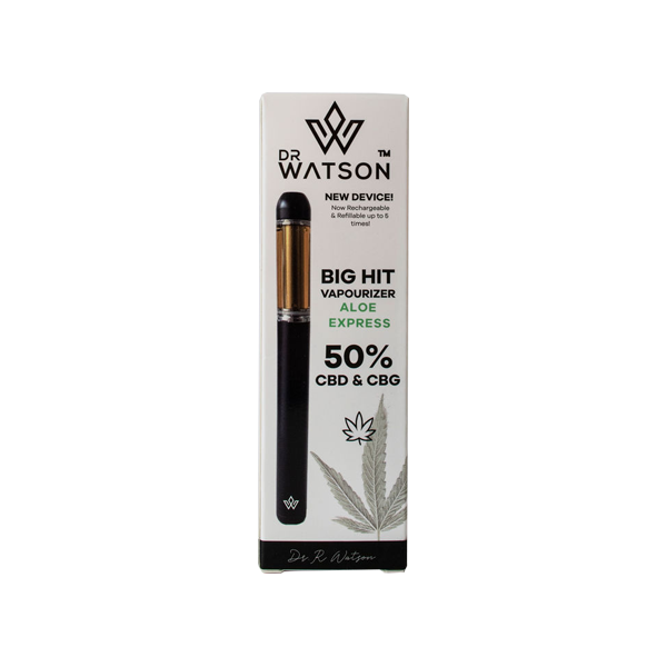 Dr Watson Big Hit 500 mg CBD & CBG Vape Pen - Aloe Express | The CBD Hut